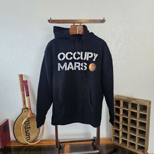 Official SpaceX Occupy Mars Black Graphic Pullover Hoodie Large